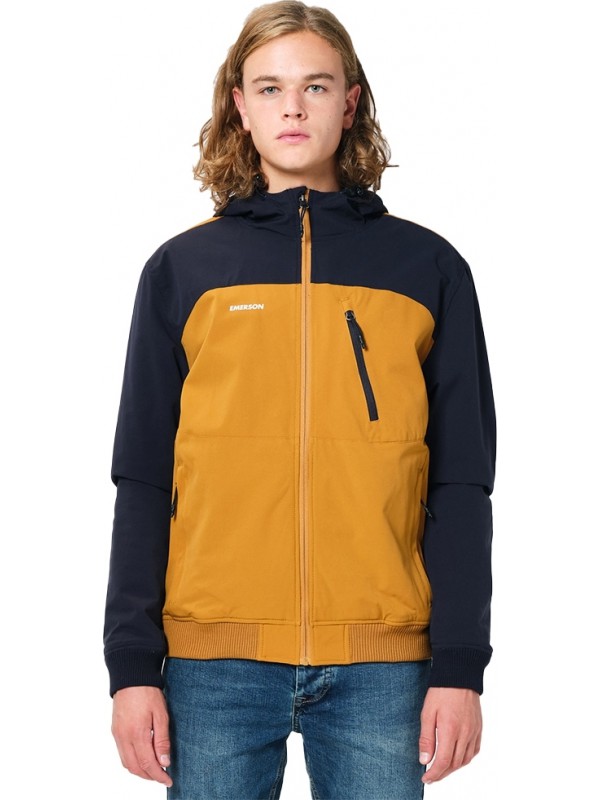  Emerson 202.EM10.127 Ανδρικό Μπουφάν Bomber για Άνοιξη Ochre / Navy Blue