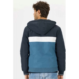 Life Style Butiken Ανδρικο μπουφάν για χειμώνα με κουκούλα 10042082 ΜΠΛΕ