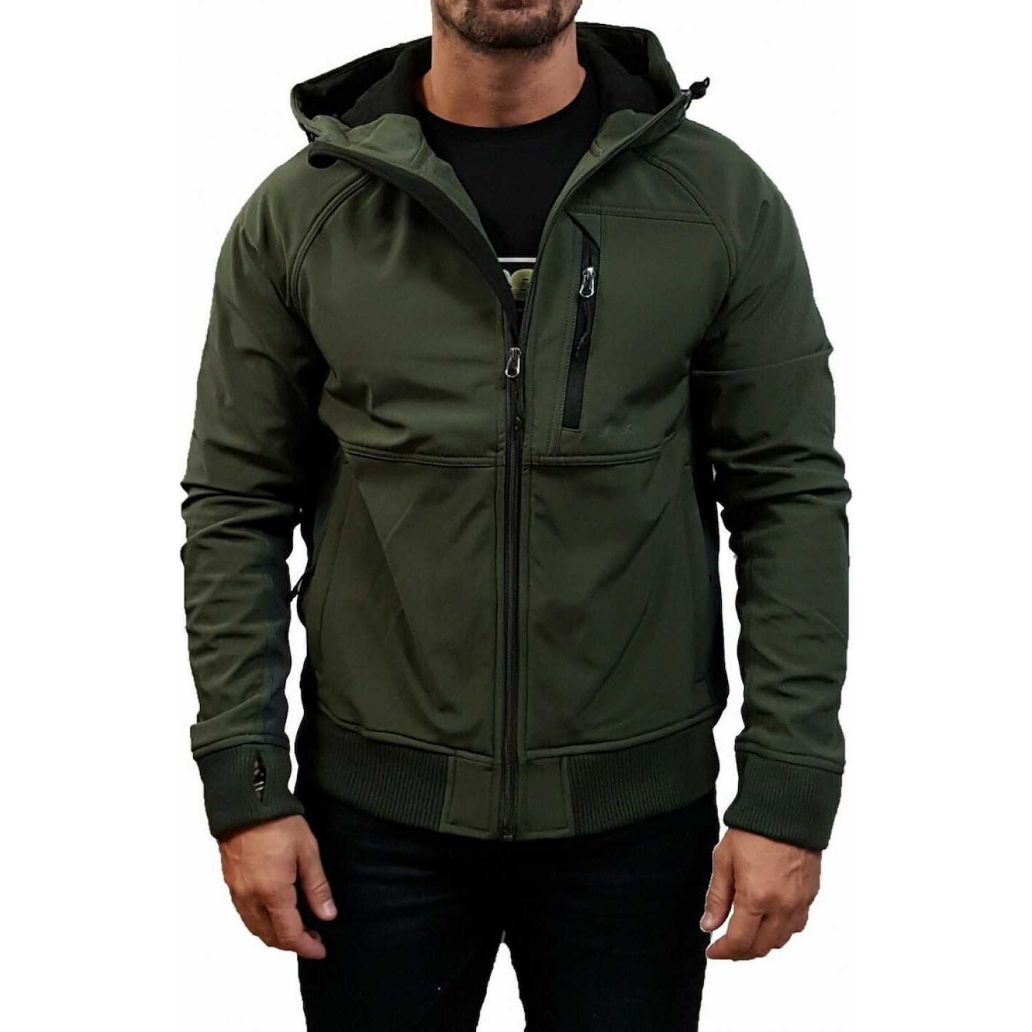 Emerson 212.EM11.71 Ανδρικό Μπουφάν Softshell για Άνοιξη Army Green / Grey