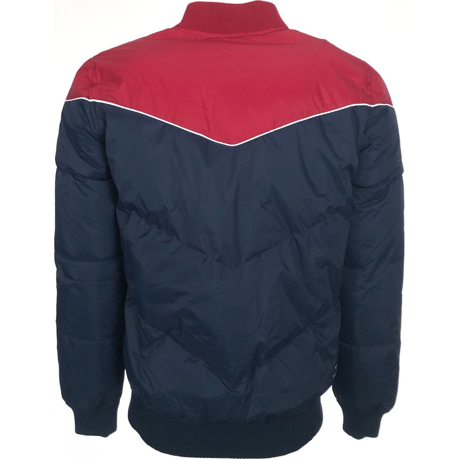 Emerson 182.EM10.136 Ανδρικό Μπουφάν Bomber για Χειμώνα Μπλε κόκκινο 