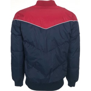 Emerson 182.EM10.136 Ανδρικό Μπουφάν Bomber για Χειμώνα Μπλε κόκκινο 