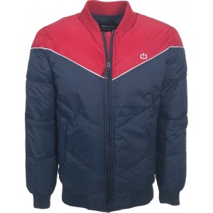 Emerson 182.EM10.136 Ανδρικό Μπουφάν Bomber για Χειμώνα Μπλε κόκκινο 