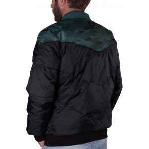 Emerson 182.EM10.136 Ανδρικό Μπουφάν Bomber για Χειμώνα Μαύρο