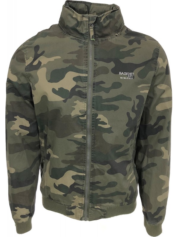 Basehit SM1605C Ανδρικό Μπουφάν Bomber για Άνοιξη Χακί