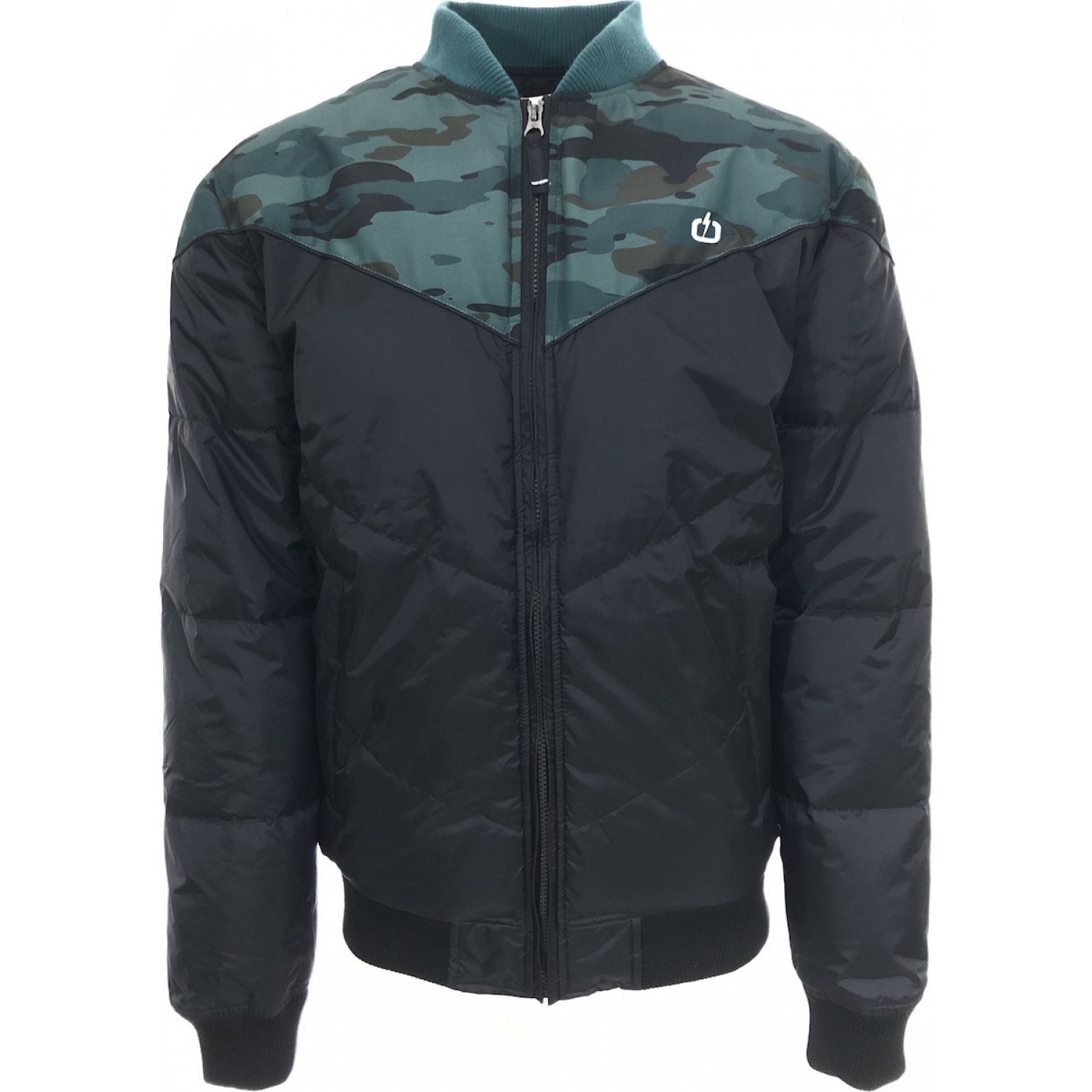 Emerson 182.EM10.136 Ανδρικό Μπουφάν Bomber για Χειμώνα Μαύρο