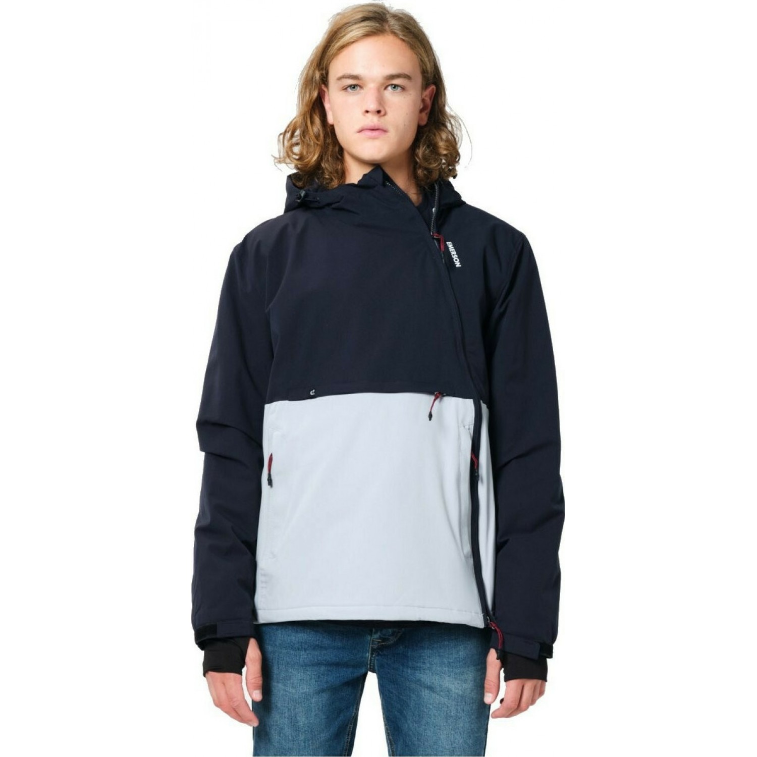 Emerson 202.EM10.68 Ανδρικό Μπουφάν για Χειμώνα Ice Blue