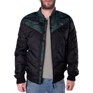 Emerson 182.EM10.136 Ανδρικό Μπουφάν Bomber για Χειμώνα Μαύρο