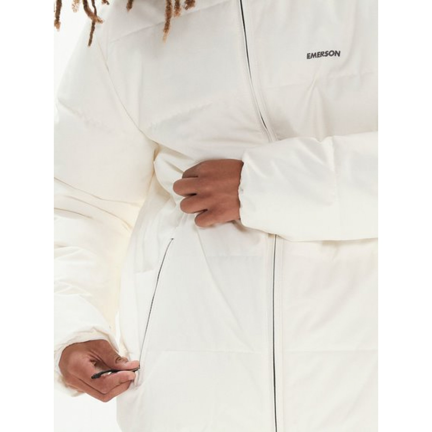 Emerson Ανδρικό Μπουφάν Puffer για Χειμώνα Λευκό