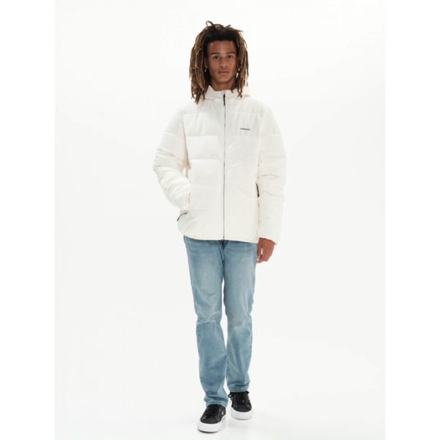 Emerson Ανδρικό Μπουφάν Puffer για Χειμώνα Λευκό