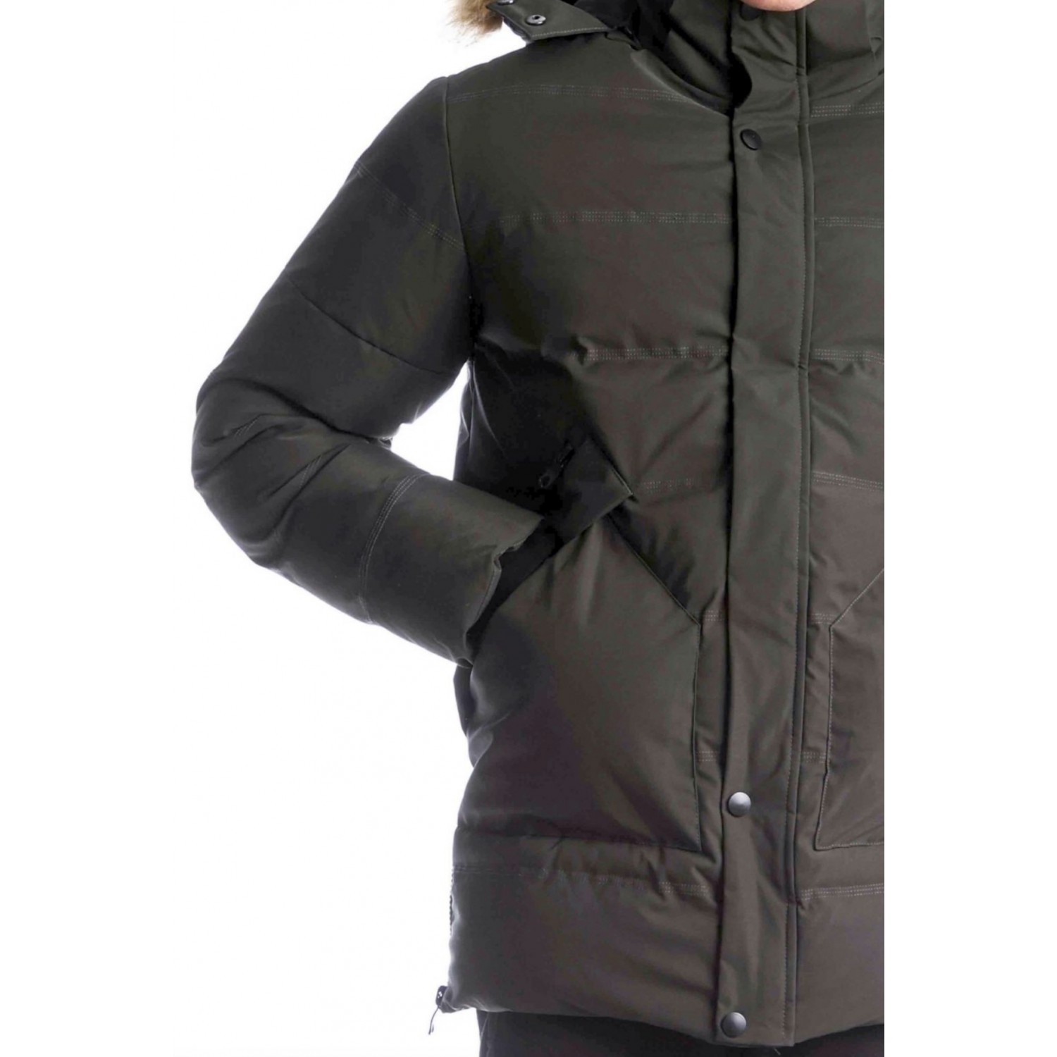 Paco & Co Ανδρικό μπουφάν παρκά με κουκούλα 2298408 Χακί