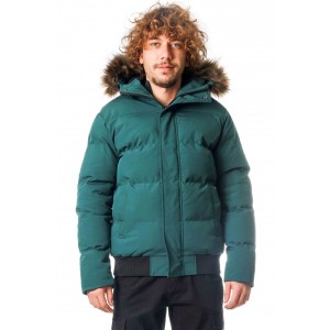 Paco & Co Ανδρικό Puffer μπουφάν για χειμώνα 2298418 Green