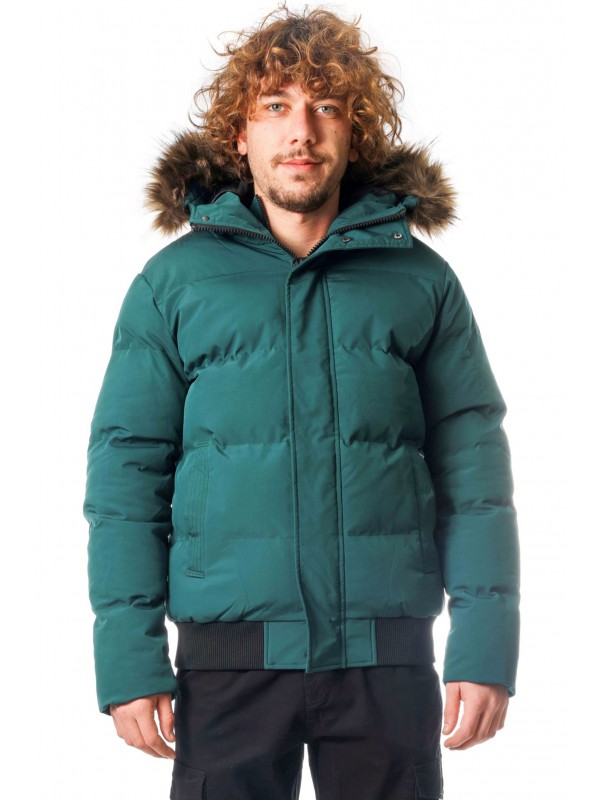 Paco & Co Ανδρικό Puffer μπουφάν για χειμώνα 2298418 Green