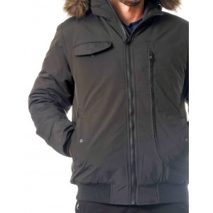 Paco & Co Ανδρικό Χειμωνιάτικο Μπουφάν Αδιάβροχο 2298419 Μαύρο