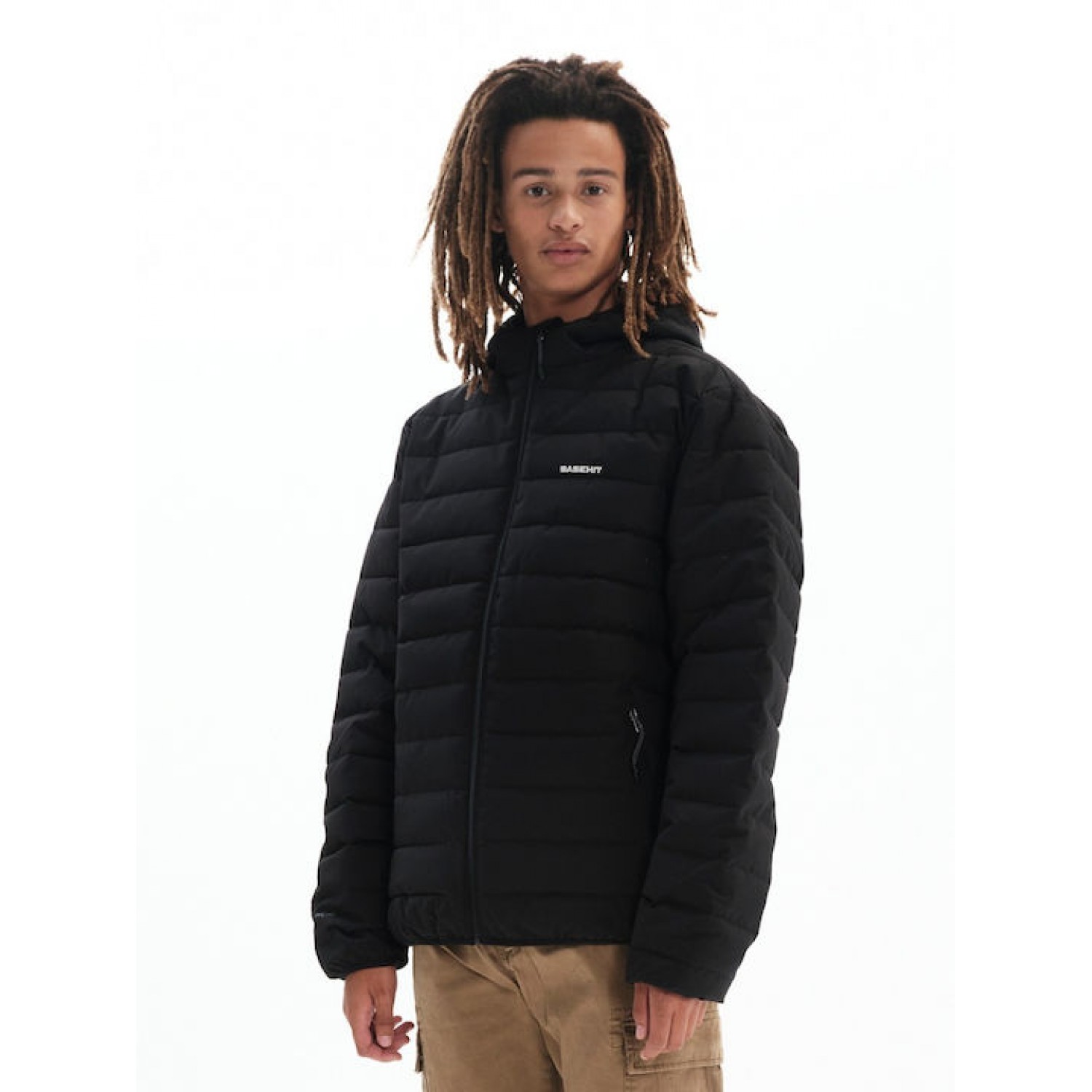 Basehit Ανδρικό Μπουφάν Puffer για Χειμώνα Μαύρο