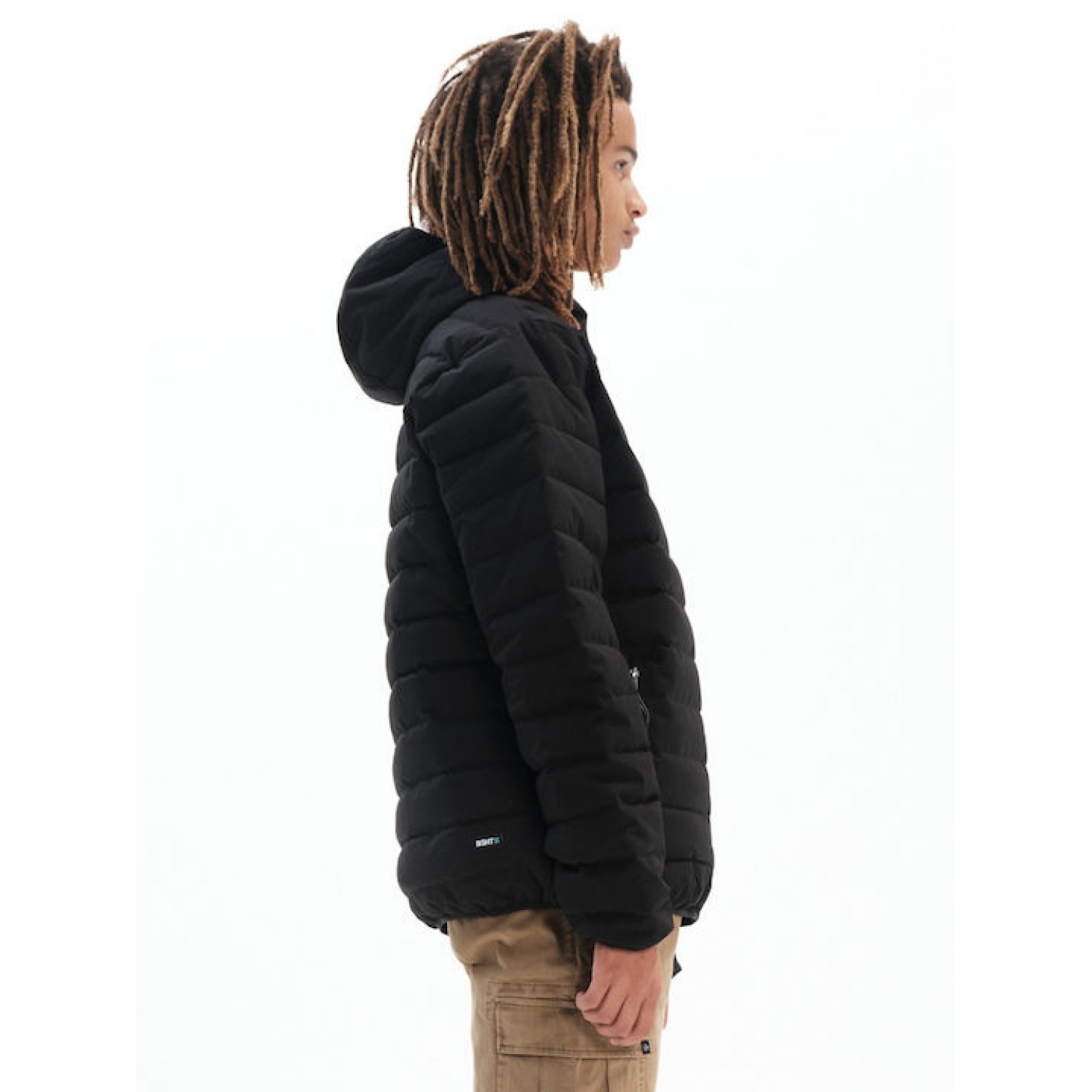 Basehit Ανδρικό Μπουφάν Puffer για Χειμώνα Μαύρο