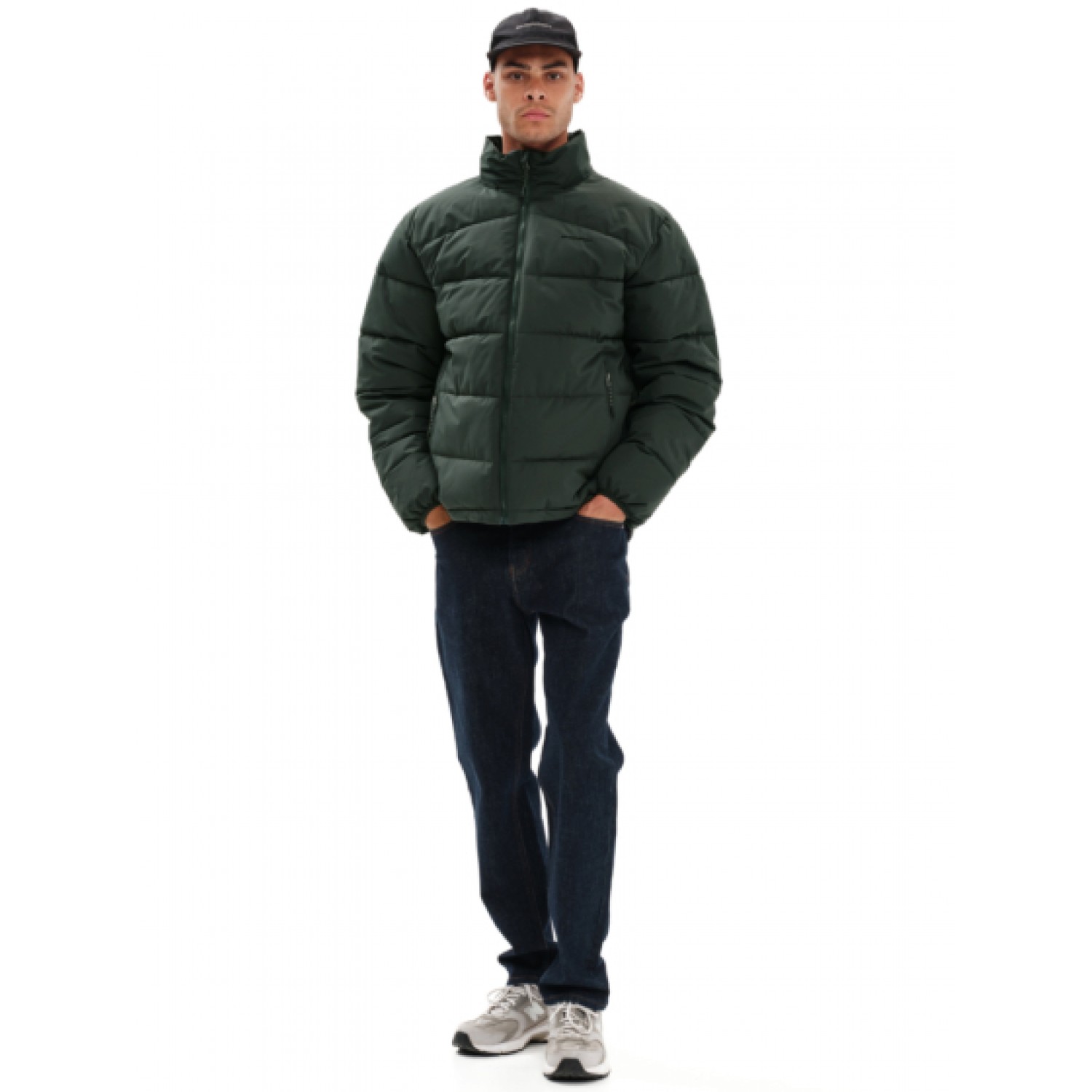 Emerson Ανδρικό Μπουφάν Puffer με κρυφή κουκούλα 232.EM10.71 Dark Green