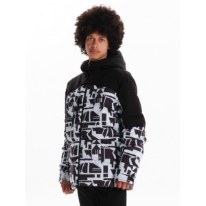 Emerson Ανδρικό Μπουφάν Puffer με κουκούλα 242.EM10.16 Ice/Black