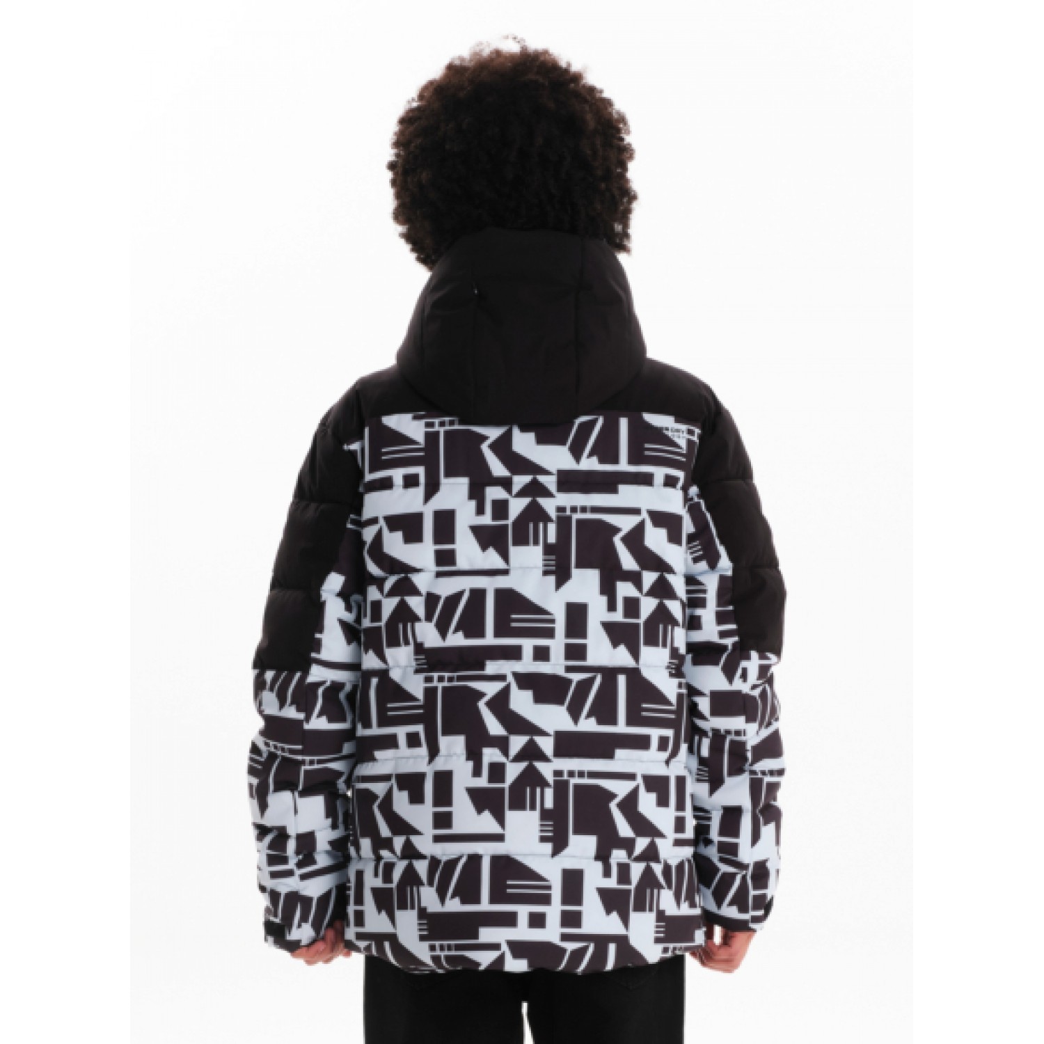 Emerson Ανδρικό Μπουφάν Puffer με κουκούλα 242.EM10.16 Ice/Black