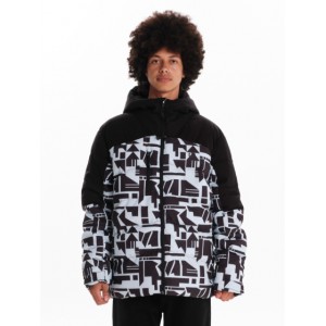 Emerson Ανδρικό Μπουφάν Puffer με κουκούλα 242.EM10.16 Ice/Black