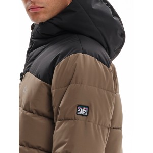 EMERSON ΑΝΔΡΙΚΟ ΜΠΟΥΦΑΝ PUFFER ΜΕ ΚΟΥΚΟΥΛΑ 232.EM10.15 CAMEL/BLACK