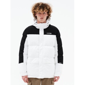 EMERSON ΑΝΔΡΙΚΟ ΜΠΟΥΦΑΝ PUFFER ΜΕ ΚΟΥΚΟΥΛΑ 232.EM10.57 WHITE/BLACK