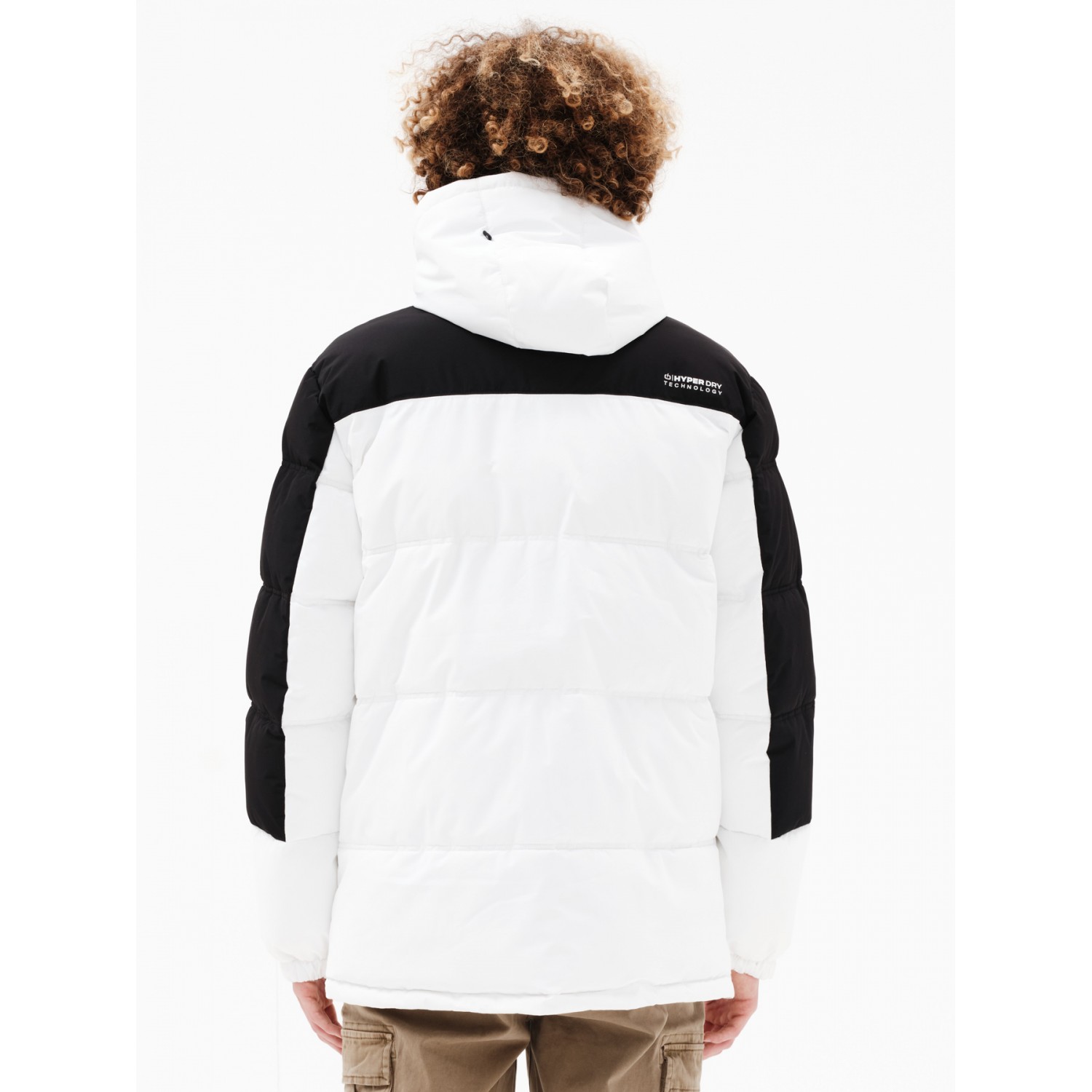 EMERSON ΑΝΔΡΙΚΟ ΜΠΟΥΦΑΝ PUFFER ΜΕ ΚΟΥΚΟΥΛΑ 232.EM10.57 WHITE/BLACK