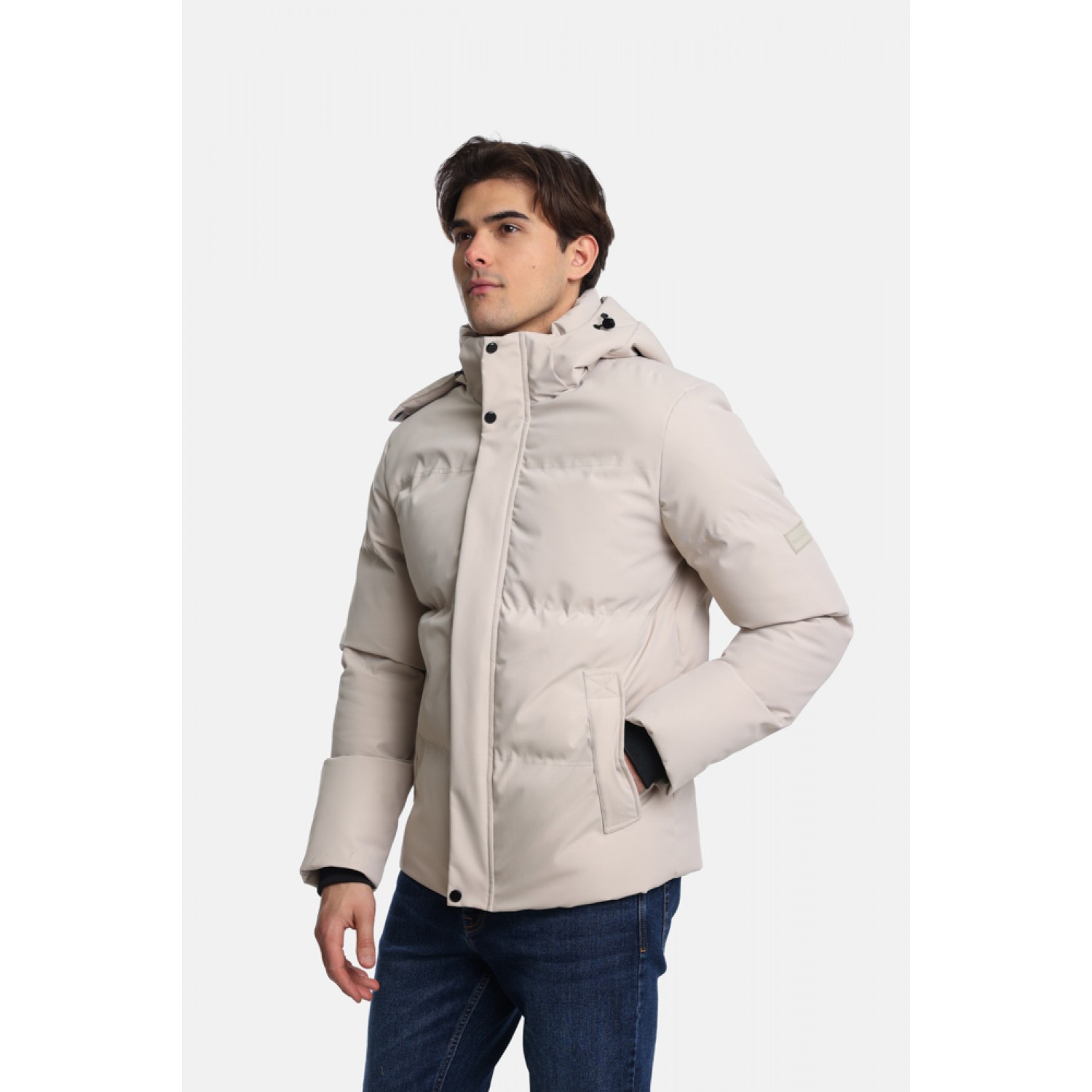 Life Style Butiken ΑΝΔΡΙΚΟ ΜΠΟΥΦΑΝ PUFFER ΜΕ ΚΟΥΚΟΥΛΑ LS12498205 Εκρού
