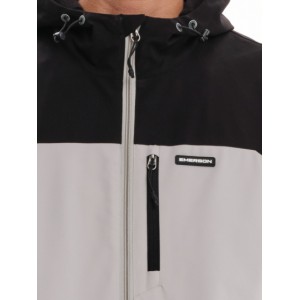 Emerson Ανδρικό Μπουφάν με Κουκούλα 232.EM10.10 Beige/Black Κανονική Εφαρμογή 