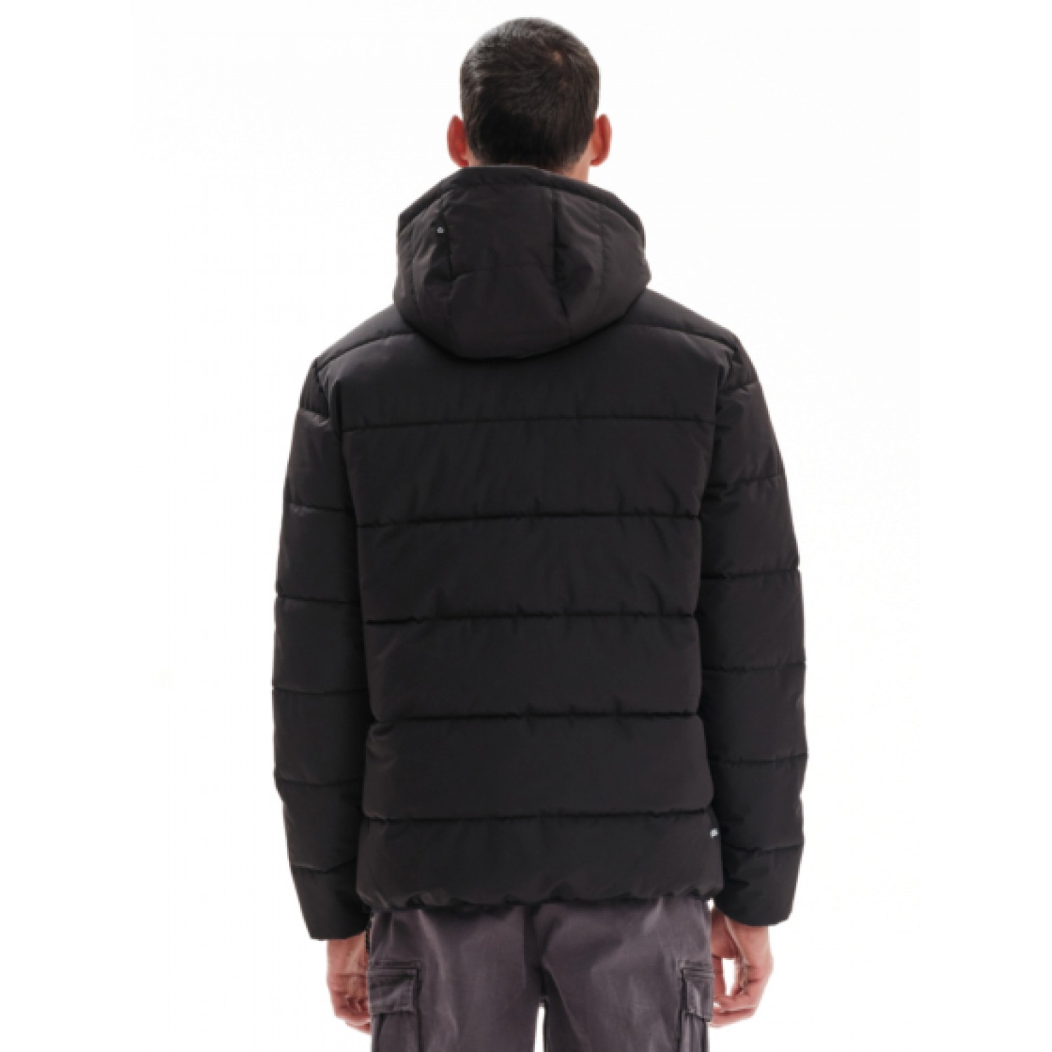 Emerson Ανδρικό Μπουφάν Puffer με αποσπώμενη κουκούλα 232.EM10.69 Black