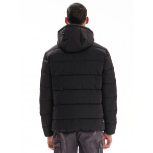 Emerson Ανδρικό Μπουφάν Puffer με αποσπώμενη κουκούλα 232.EM10.69 Black