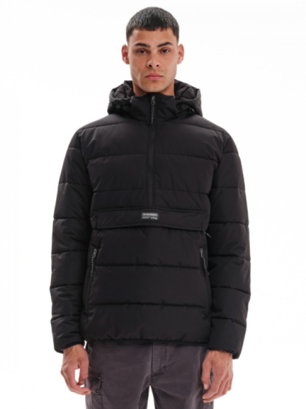 Emerson Ανδρικό Μπουφάν Puffer με αποσπώμενη κουκούλα 232.EM10.69 Black