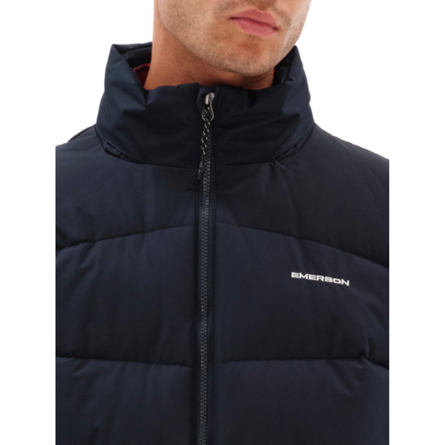 Emerson Ανδρικό Μπουφάν Puffer με κρυφή κουκούλα 232.EM10.71 Navy Blue
