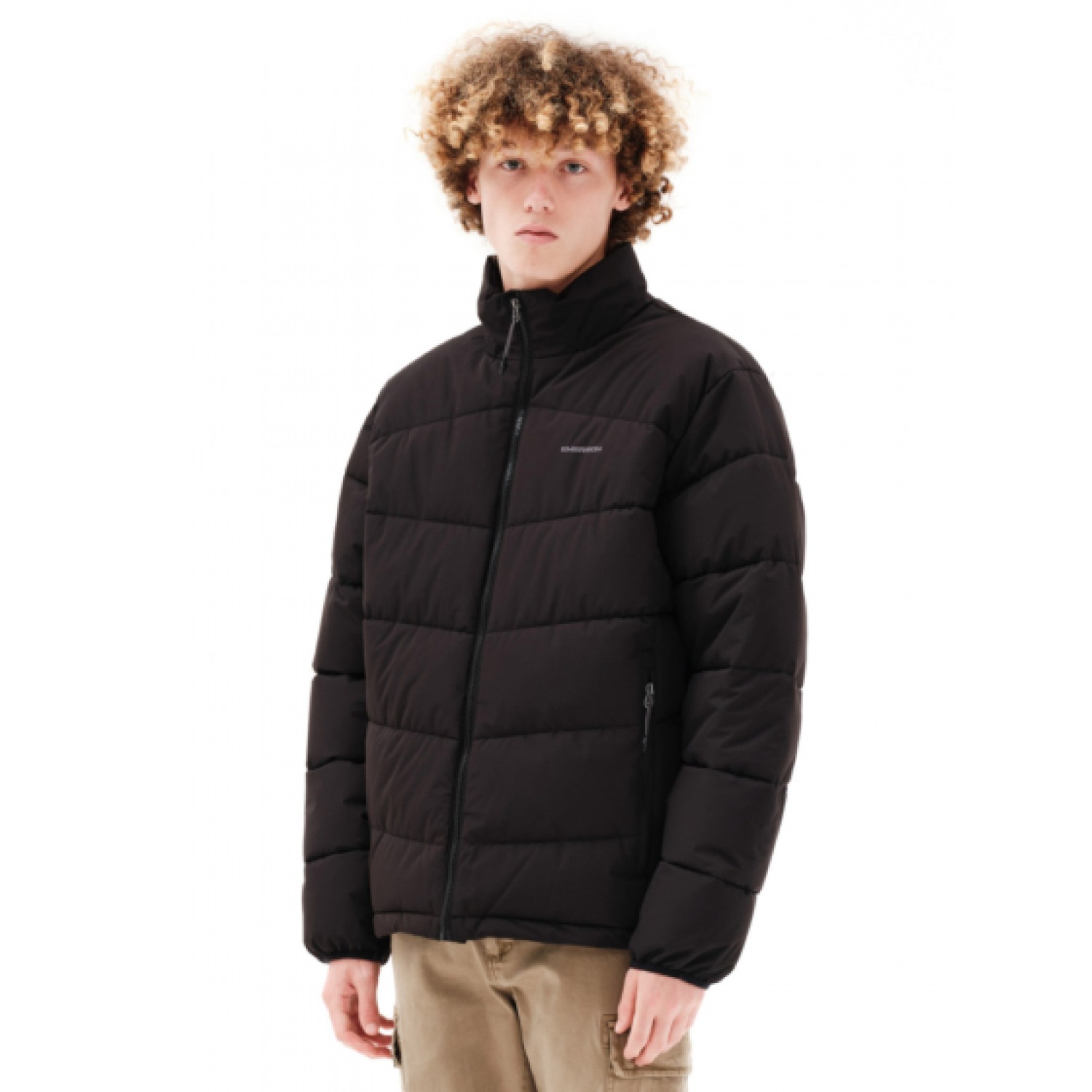 Emerson Ανδρικό Μπουφάν Puffer με κρυφή κουκούλα 232.EM10.71 Black