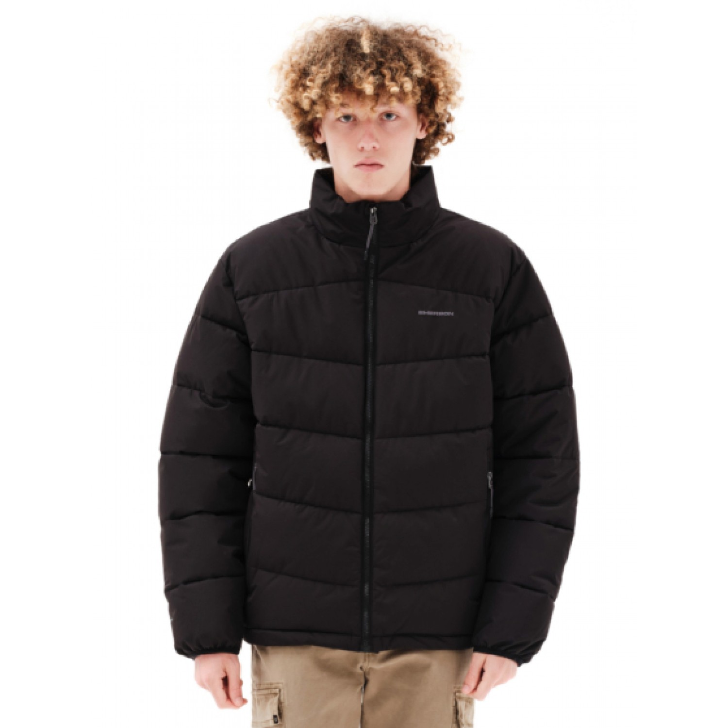 Emerson Ανδρικό Μπουφάν Puffer με κρυφή κουκούλα 232.EM10.71 Black