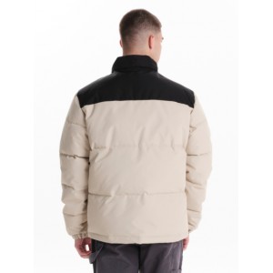 Emerson Ανδρικό Μπουφάν Με Κρυφή Κουκούλα 242.EM10.79 Εκρού/Μαύρο