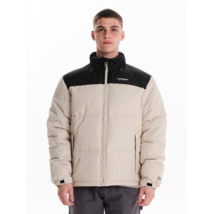 Emerson Ανδρικό Μπουφάν Με Κρυφή Κουκούλα 242.EM10.79 Εκρού/Μαύρο