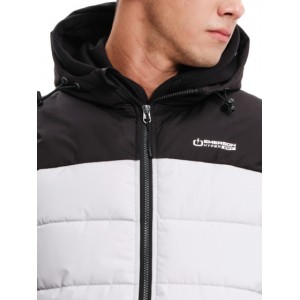 Emerson Ανδρικό Αμάνικο Μπουφάν Puffer με Κουκούλα 232.EM10.95 Ice/Black Κανονική Εφαρμογή