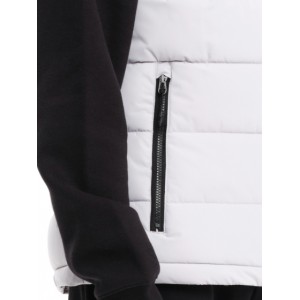 Emerson Ανδρικό Αμάνικο Μπουφάν Puffer με Κουκούλα 232.EM10.95 Ice/Black Κανονική Εφαρμογή