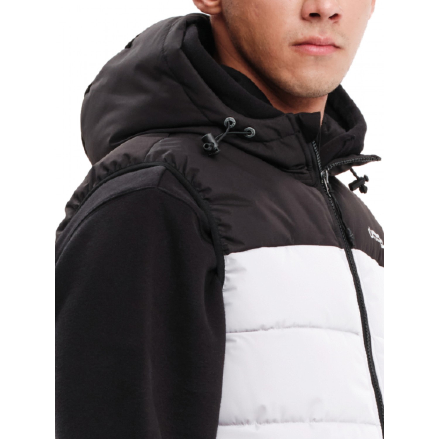 Emerson Ανδρικό Αμάνικο Μπουφάν Puffer με Κουκούλα 232.EM10.95 Ice/Black Κανονική Εφαρμογή