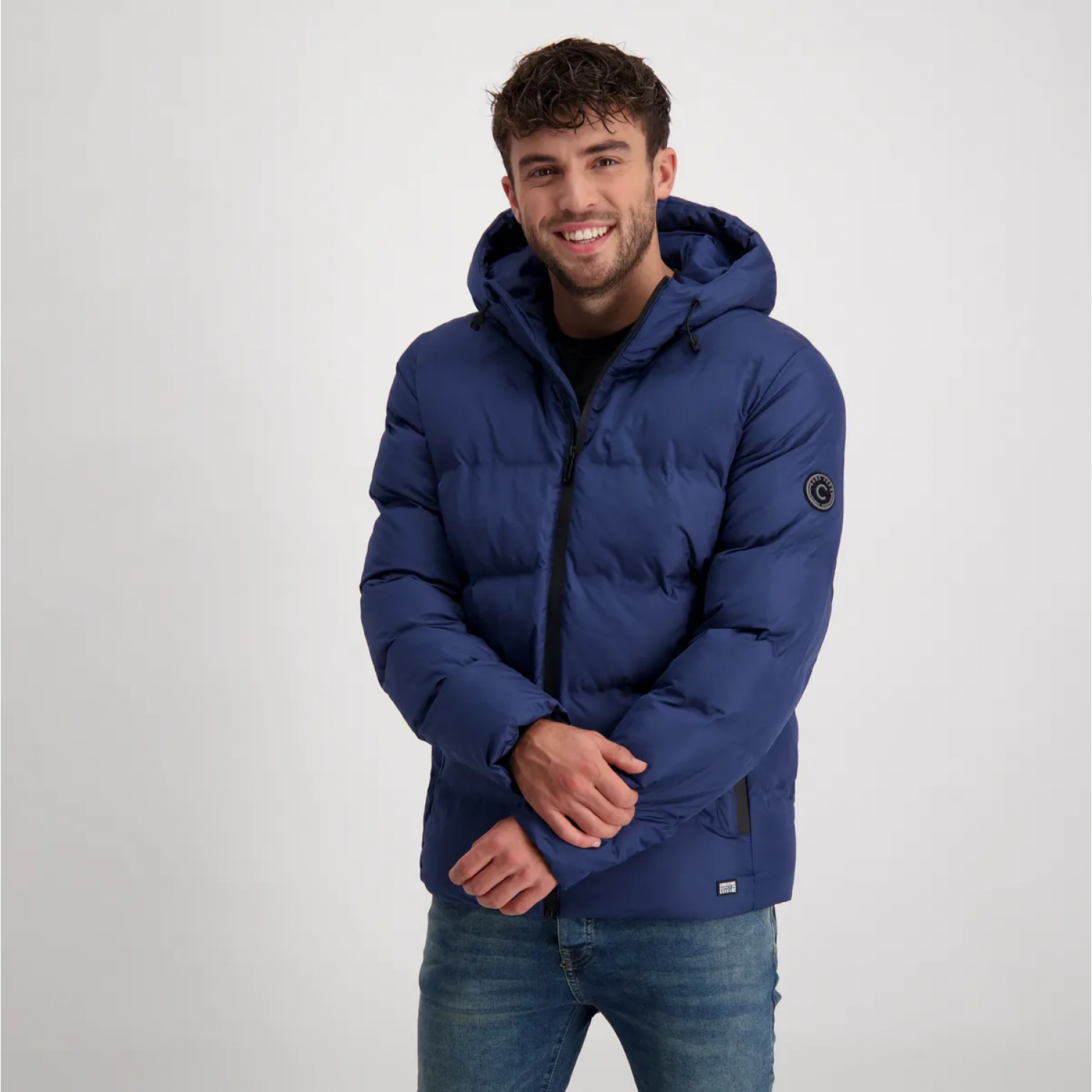 Ανδρικό μπουφάν Puffer για χειμώνα Cars Jeans 6497212 Blue