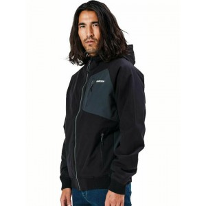 Emerson 212.EM10.32 BLACK Ανδρικό Χειμωνιάτικο Μπουφάν Bomber Αδιάβροχο και Αντιανεμικό