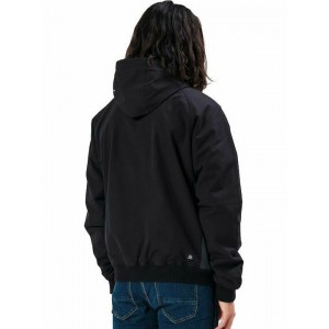 Emerson 212.EM10.32 BLACK Ανδρικό Χειμωνιάτικο Μπουφάν Bomber Αδιάβροχο και Αντιανεμικό