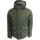 Life Style Butiken Ανδρικο μπουφάν Jacket βαμβακερό με κουκούλα LS15673 CHAKI 1