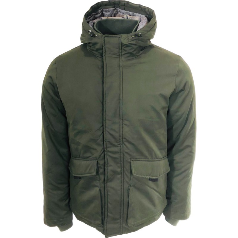 Life Style Butiken Ανδρικο μπουφάν Jacket βαμβακερό με κουκούλα LS15673 CHAKI Ανδρικά