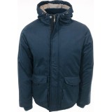 Life Style Butiken Ανδρικο μπουφάν Jacket βαμβακερό με κουκούλα LS15673 BLUE 1