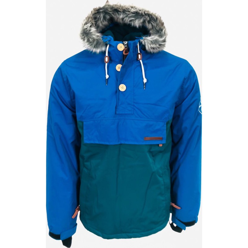 Emerson MR1323 Ανδρικό Μπουφάν για Χειμώνα Blue / Green Ανδρικά