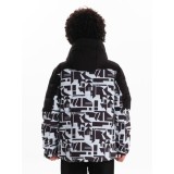 Emerson Ανδρικό Μπουφάν Puffer με κουκούλα 242.EM10.16 Ice/Black 2