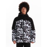 Emerson Ανδρικό Μπουφάν Puffer με κουκούλα 242.EM10.16 Ice/Black 1