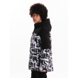 Emerson Ανδρικό Μπουφάν Puffer με κουκούλα 242.EM10.16 Ice/Black 3