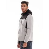 Emerson Ανδρικό Μπουφάν με Κουκούλα 232.EM10.10 Beige/Black Κανονική Εφαρμογή 3